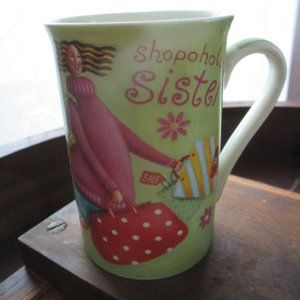 Shopaholic Sister Vintage Mug by Kent Pottery